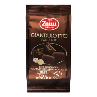 Цукерки Zaini Gianduiotti з фундуком з темного шоколаду, 137г
