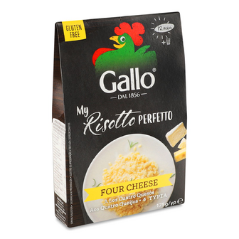 Ризото Riso Gallo з чотирма сирами, 175г
