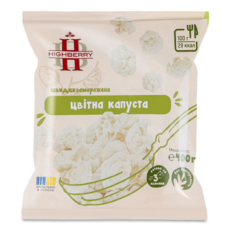 Капуста цвітна Highberry швидкозаморожена, 400г