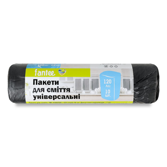 Пакети для сміття Fantee універсальні 120 л, 10шт