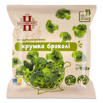 Капуста броколі Highberry хрумка швидкозаморожена, 400г
