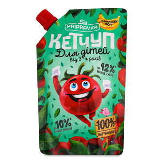 Кетчуп Pripravka для дітей з банановим пюре, 200г