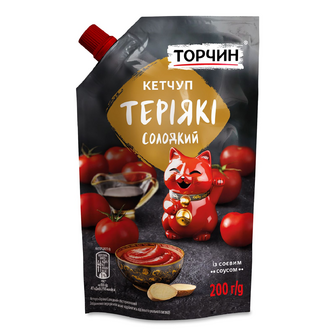 Кетчуп Торчин Теріякі солодкий пастеризований, 200г
