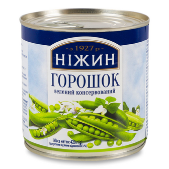 Горошок «Ніжин» зелений, 420г