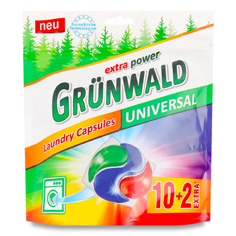 Капсули для прання Grunwald Гірська свіжість, 12*18г