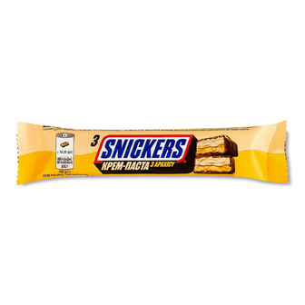 Шоколадий батончик Snickers Creamy з крем-пастою, 54.75г