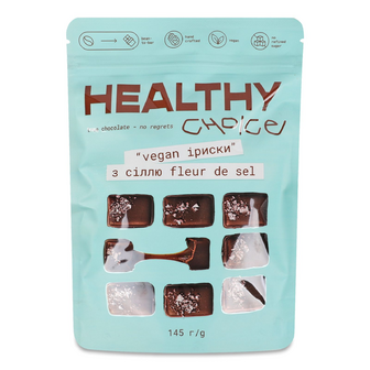 Цукерки Healthy Choice Fleur de sel Іриски з сіллю, 145г