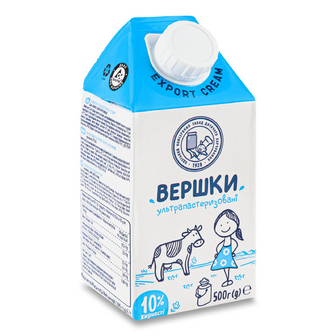 Вершки ультрапастеризовані ОКЗДХ 10%, 500г