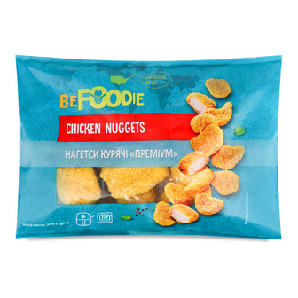 Нагетси BeFoodie Преміум курячі швидкозаморожені, 500г