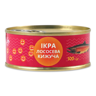 Ікра лососева кижуча з/б, 100г