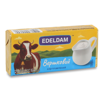 Сир плавлений Edeldam Вершковий 20%, 64г