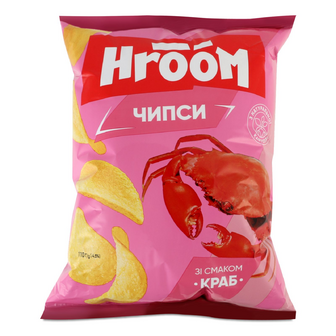 Чипси Hroom! зі смаком краба, 110г