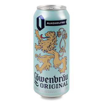 Пиво Lowenbrau Original світле безалкольне з/б, 0.5л