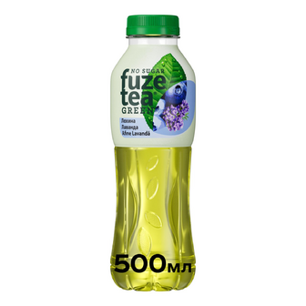 Чай холодний Fuze tea зелений зі смаком лохини та лаванди, 0.5л