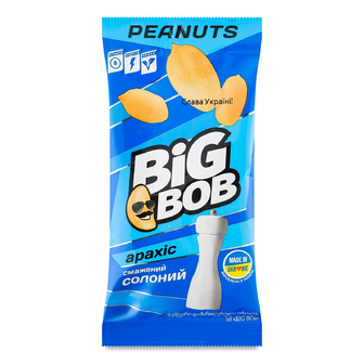 Арахіс Big Bob смажений солоний, 60г