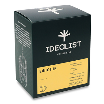 Кава мелена Idealist Coffee Co. Ефіопія в дріп-пакетах, 7*12г