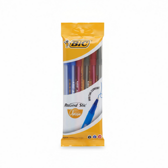 Ручка кулькова BIC Round Stic в асортименті, 6шт