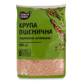 Крупа пшенична «Повна Чаша»®, 800г