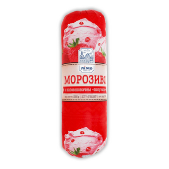 Морозиво Лімо з наповнювачем полуниця, 1000г