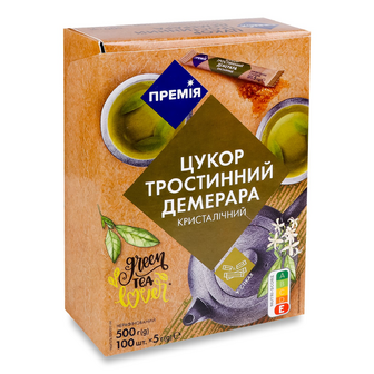 Цукор «Премія»® Демерара тростинний коричневий, стік, 500г