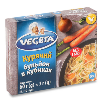 Бульйон Podravka курячий, 6*10г/уп