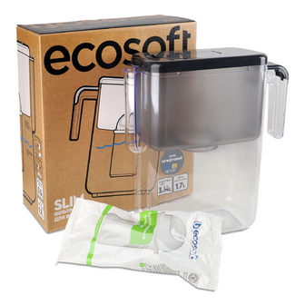 Фільтр-глечик Ecosoft Slim графітовий, шт