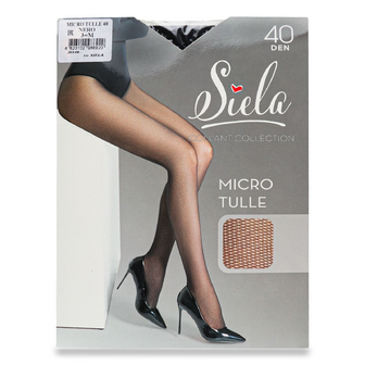 Колготки жіночі Siela Micro Tulle 40 den nero р.3, шт