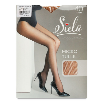 Колготки жіночі Siela Micro Tulle 40 den caramel р.2, шт