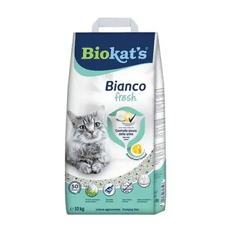УЦІНКА!!! Наповнювач для котячого туалету Biokat's Bianco Fresh 10 кг — бентонітовий