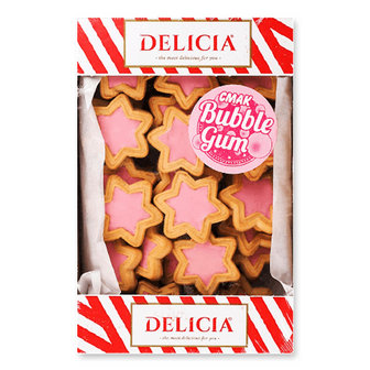 Печиво Delicia Супер-Стар смак Bubble gum здобне, 0.35кг