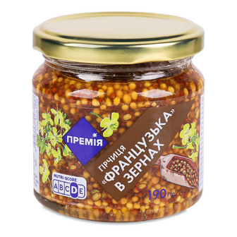 Гірчиця «Премія»® Французька в зернах, 190г