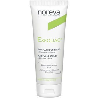 Скраб очищуючий Noreva Laboratoires Exfoliac Purifying Scrub gommage термін придатності 31.07.2026