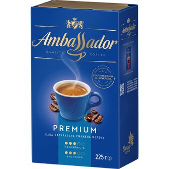 Кава мелена Ambassador Premium, 225г