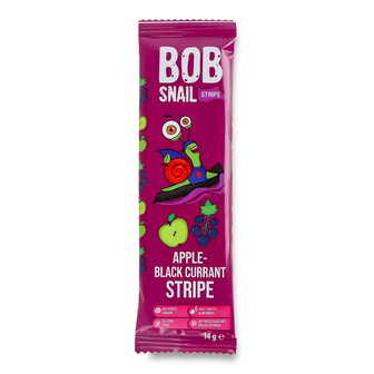 Цукерка Bob Snail натуральна яблучно-чорносмородинова, 14г