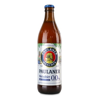 Пиво Paulaner пшеничне нефільтроване беалкогольне, 0.5л