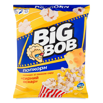Попкорн Big Bob Сирний Оскар зі смаком сиру, 80г