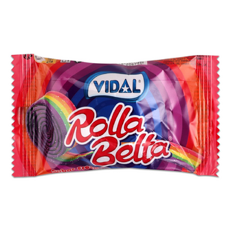 Цукерки Vidal Rolla belta Rainbow желейні, 19г