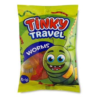 Цукерки Vale Tinky Travel Worms желейні, 70г