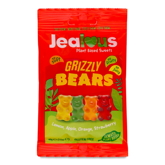 Цукерки Jealous Sweets Grizzly Bears желейні, 40г