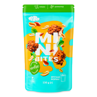 Цукерки Pepo Mini Bitеs Арахіс та шоколад, 130г