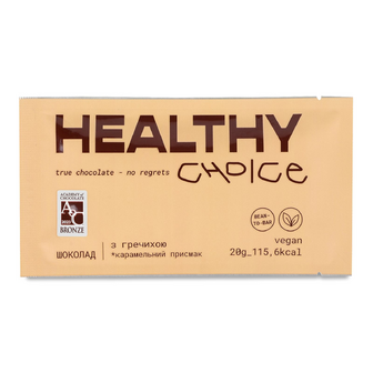 Шоколад Healthy Choice з гречихою, 20г