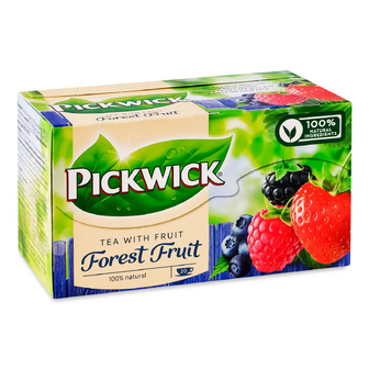 Чай чорний Pickwick ароматизований зі шматочками лісових ягід, 20*1.5г