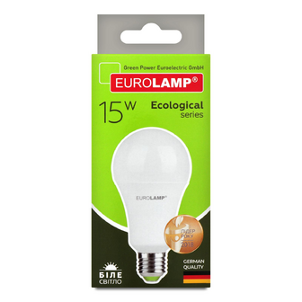 Лампа Eurolamp Led Eco P A70 15W 4000K E27, шт