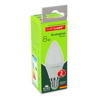 Лампа Eurolamp Led Eco P 8W 4000K E14 CL, шт
