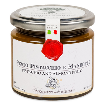 Соус Frantoi Cutrera песто з мигдалем та фісташками, 190г