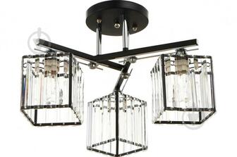 ВИТРИНА! Люстра потолочная Focus Light 3x60 Вт E27 черный 3252/3