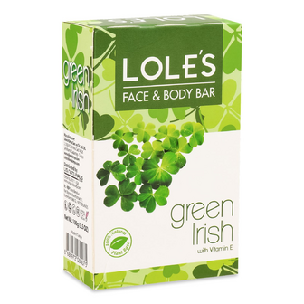 Мило тверде Lole's Green Irish для обличчя і тіла, 100г