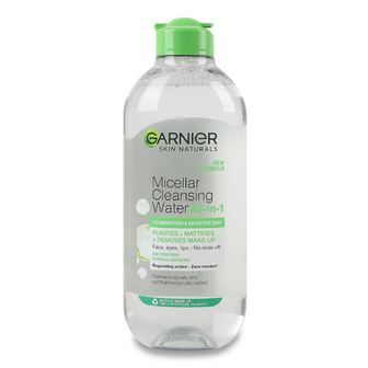 Вода міцелярна Garnier для очищення комбінованої і чутливої шкіри, 400мл