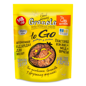 Сніданок Good morning, Granola To Go з курагою, 140г