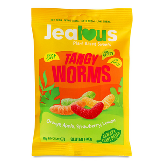 Цукерки Jealous Sweets Tangy Worms желейні, 40г